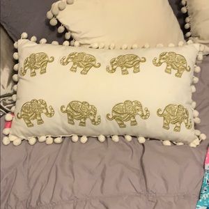 Gold Reversible Lilly Pulitzer pillow